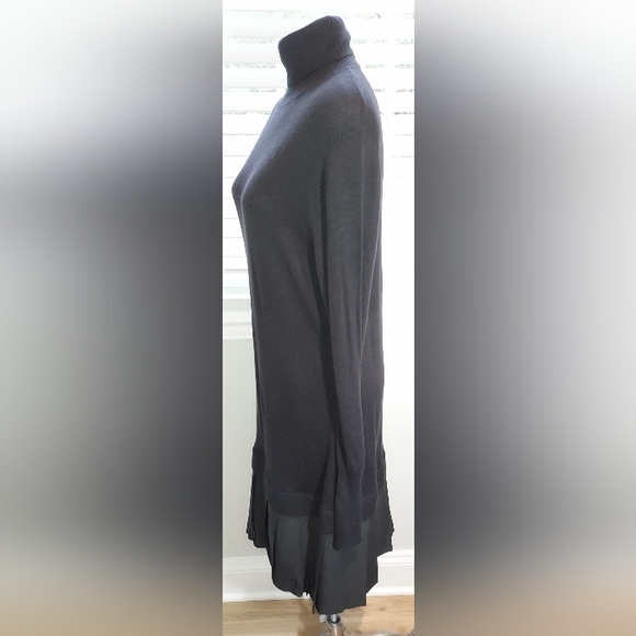 Soft Surroundings TurtleNeck Long Sleeve Sweater Dress with Pleated Bottom NWT - Picture 4 of 5